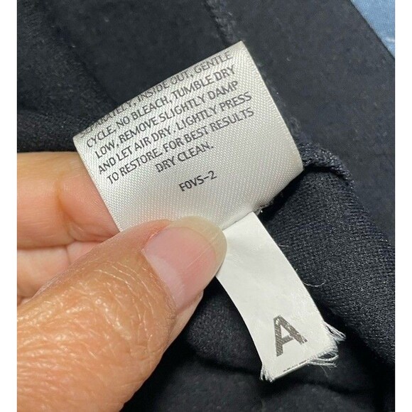 Eileen Fisher Pencil Skirt Black Size Small Viscose/Nylon Long Back Slit Capsule - Picture 9 of 9